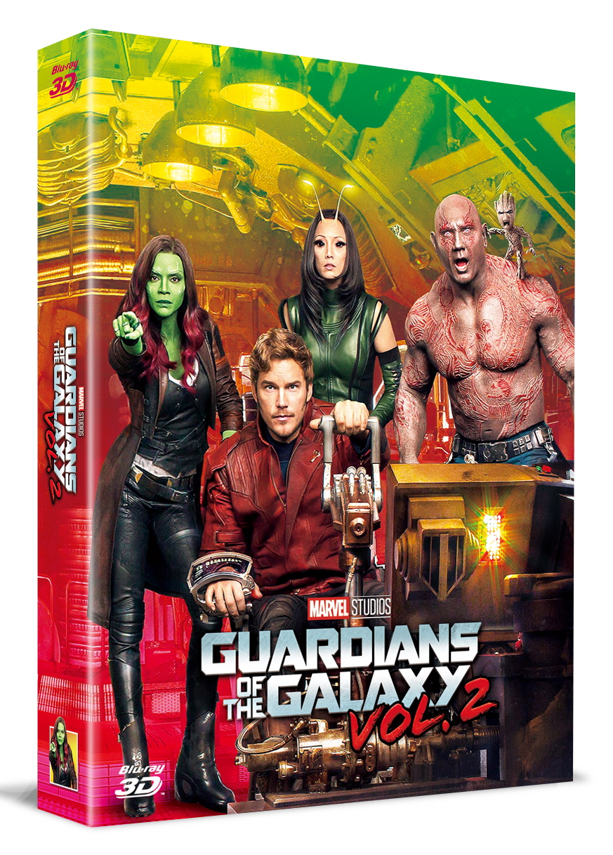 [Blu-ray] Guardians of the Galaxy Vol. 2 Fullslip A1(2Disc: 3D+2D) Steelbook LE(Weetcollcection Exclusive No.2)