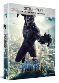 [Blu-ray] Black Panther Lenticular Fullslip B2(2disc: 4K UHD + 2D) Steelbook LE(Weetcollcection Exclusive No.3)